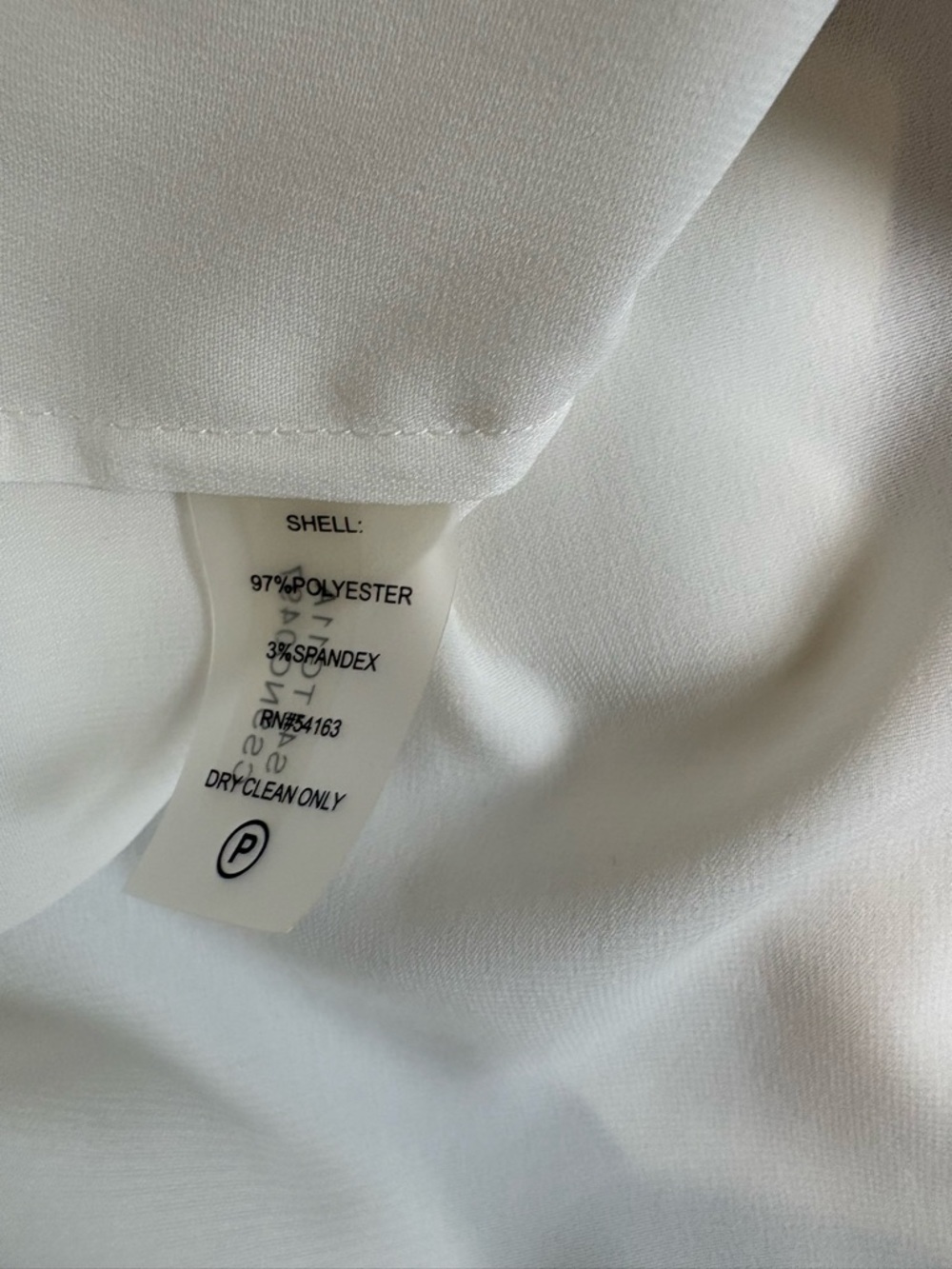 Calvin Klein Ivory Sleeveless Tie-Neck Blouse sz L - Picture 4 of 10